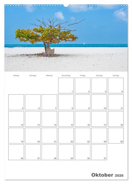 Produktbild: Sansibar - Reiseplaner (Wandkalender 2026 DIN A2 hoch), CALVENDO Monatskalender