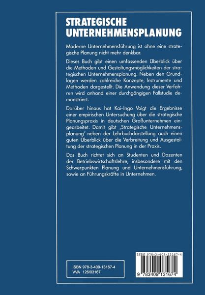 Produktbild: Strategische Unternehmensplanung