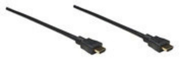 Produktbild: Manhattan HDMI Anschlusskabel HDMI-A Stecker, HDMI-A Stecker 1.80 m Schwarz 306119-CG 4K UHD HDMI-Kabel