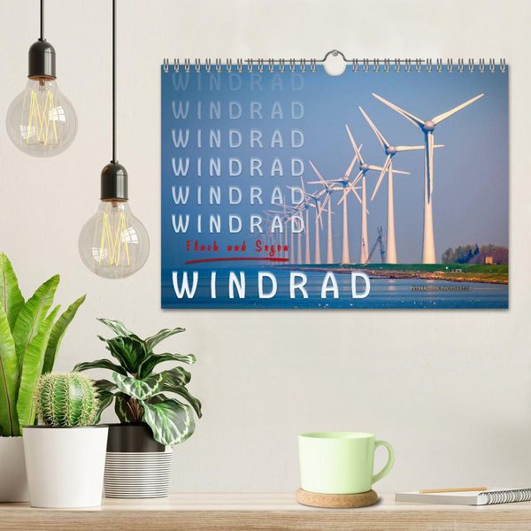 Produktbild: Windrad - Fluch und Segen (Wandkalender 2026 DIN A4 quer), CALVENDO Monatskalender