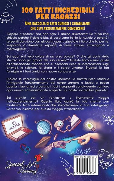 Produktbild: 100 fatti incredibili per ragazzi