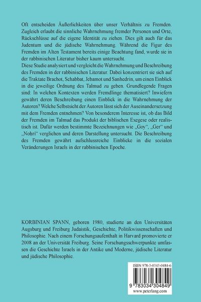 Produktbild: Beschreibung und Wahrnehmung des Fremden in der rabbinischen Literatur