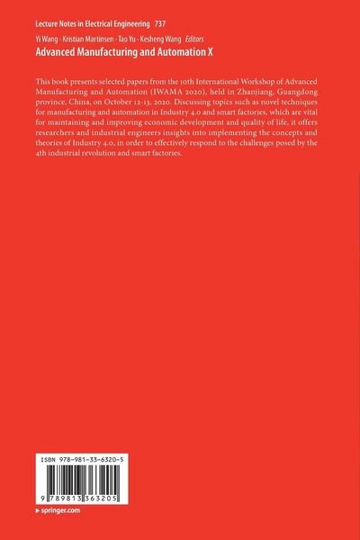 Produktbild: Advanced Manufacturing and Automation X