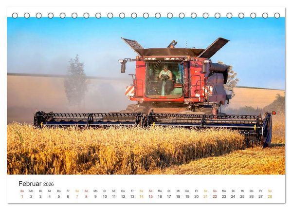 Produktbild: M&auml;hdrescher - tolle Momente (Tischkalender 2026 DIN A5 quer), CALVENDO Monatskalender