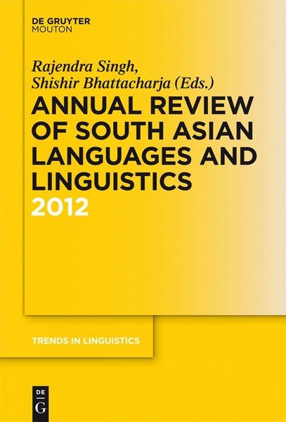 Produktbild: Annual Review of South Asian Languages and Linguistics