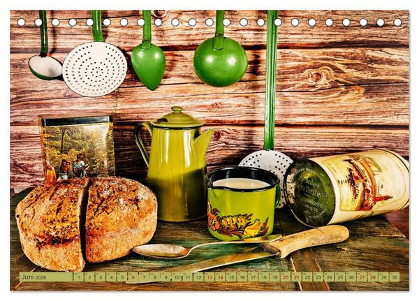 Produktbild: Die bunte Gute Laune K&uuml;che (Tischkalender 2026 DIN A5 quer), CALVENDO Monatskalender