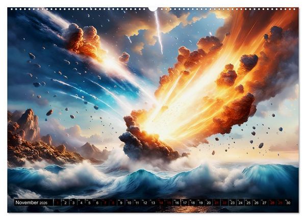 Produktbild: Erde - Blauer &Uuml;berlebensk&uuml;nstler (hochwertiger Premium Wandkalender 2026 DIN A2 quer), Kunstdruck in Hochglanz