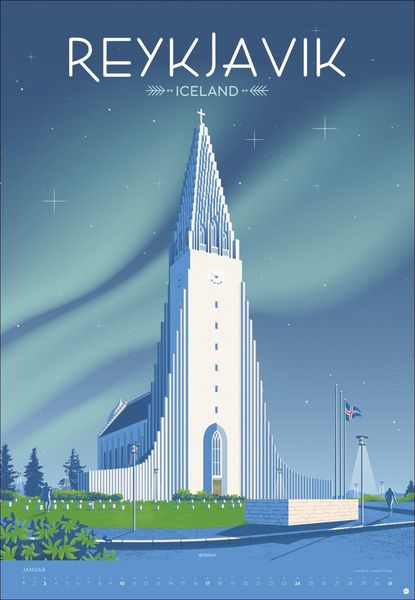 Produktbild: Travel the World Posterkalender 2027