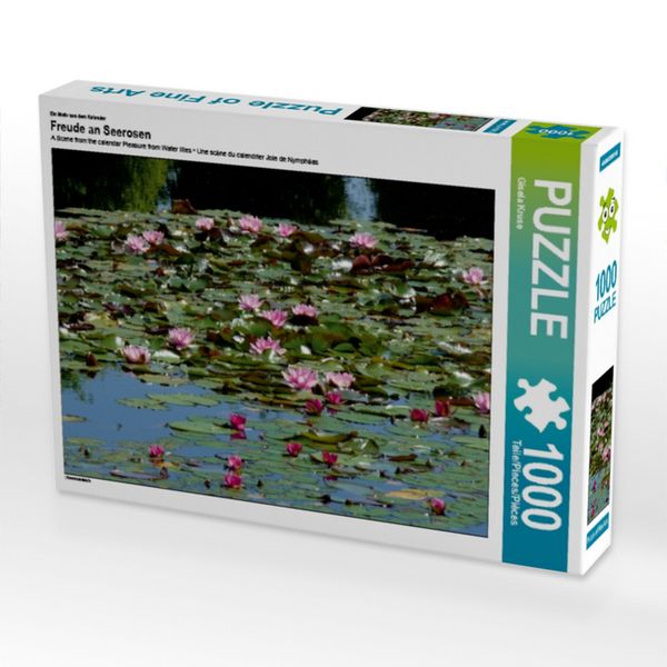 Produktbild: CALVENDO Puzzle Ein Motiv aus dem Kalender Freude an Seerosen | 1000 Teile Lege-Gr&ouml;&szlig;e 64x48cm Foto-Puzzle f&uuml;r gl&uuml;ckliche Stunden