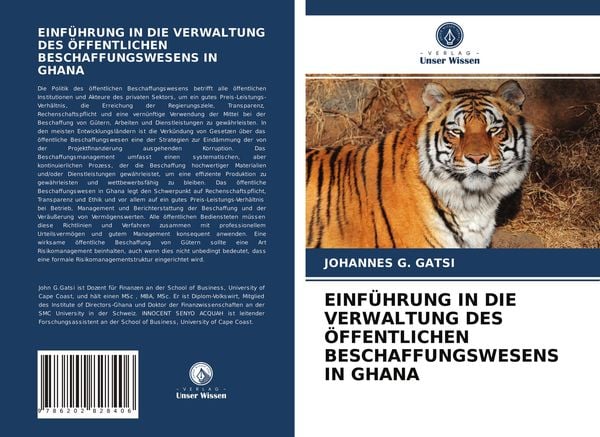 Produktbild: Einf&uuml;hrung in die Verwaltung des &Ouml;ffentlichen Beschaffungswesens in Ghana