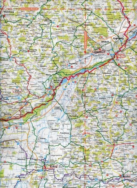 Produktbild: ADFC-Radtourenkarte 27 Oberbayern Ost / Chiemsee / Inn 1:150.000, rei&szlig;- und wetterfest, GPS-Tracks Download