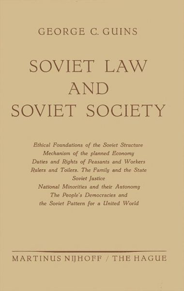 Produktbild: Soviet Law and Soviet Society