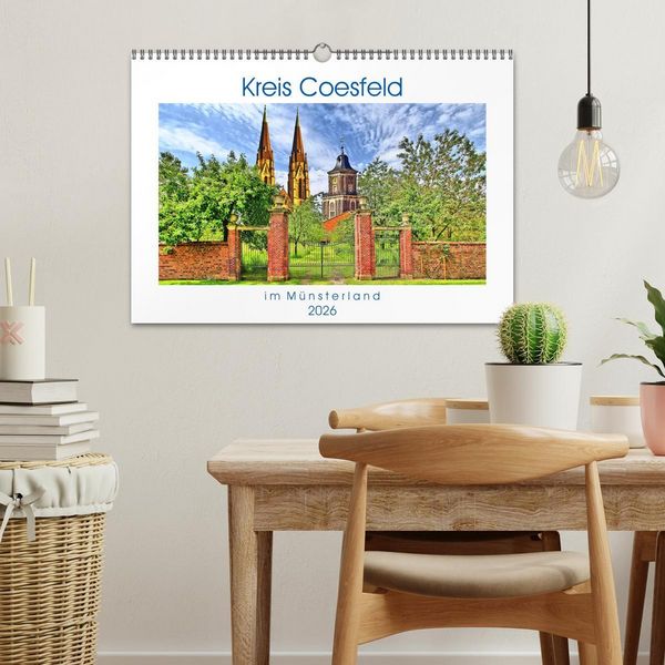 Produktbild: Kreis Coesfeld im M&uuml;nsterland - Stadt Land Flu&szlig; (Wandkalender 2026 DIN A3 quer), CALVENDO Monatskalender