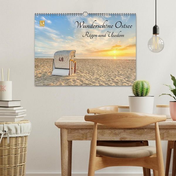 Produktbild: Wundersch&ouml;ne Ostsee R&uuml;gen und Usedom (Wandkalender 2026 DIN A3 quer), CALVENDO Monatskalender