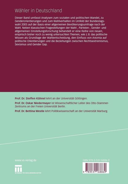 Produktbild: W&auml;hler in Deutschland