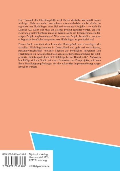 Produktbild: Br&uuml;ckenpraktikum f&uuml;r Fl&uuml;chtlinge bei der Daimler AG. Implementierung und Evaluation