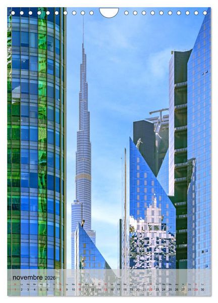 Produktbild: &Eacute;mirats Arabes Unis &ndash; Points forts urbains (Calendrier mural 2026 DIN A4 horizontal), CALVENDO calendrier mensuel