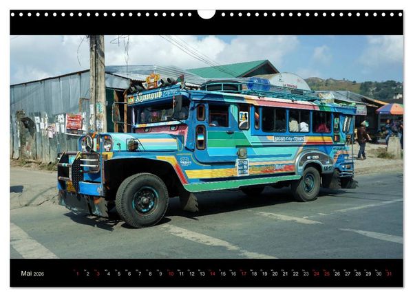 Produktbild: Jeepneys (Wandkalender 2026 DIN A3 quer), CALVENDO Monatskalender