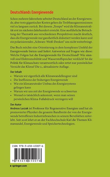 Produktbild: Deutschlands Energiewende &ndash; Fakten, Mythen und Irrsinn