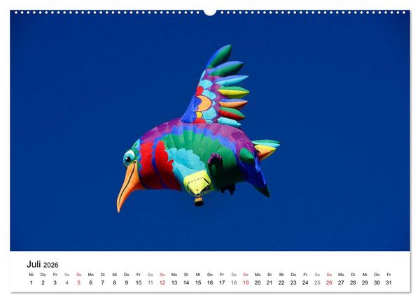 Produktbild: Balloon Fiesta New Mexico (Wandkalender 2026 DIN A2 quer), CALVENDO Monatskalender