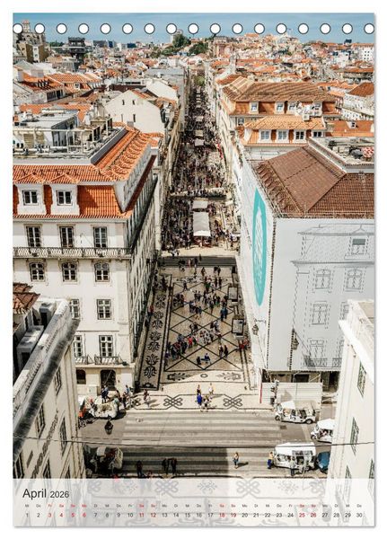 Produktbild: Lissabon Perspektiven (Tischkalender 2026 DIN A5 hoch), CALVENDO Monatskalender