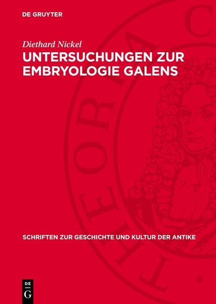 Produktbild: Untersuchungen zur Embryologie Galens