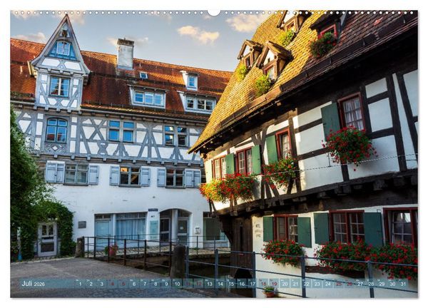 Produktbild: Die Fischerstadt - Ein mittelalterliches Stadtviertel in Ulm (Wandkalender 2026 DIN A2 quer), CALVENDO Monatskalender