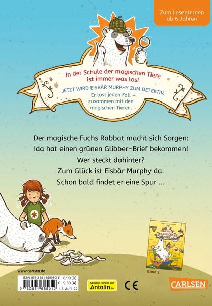 Produktbild: Die Schule der magischen Tiere ermittelt 1: Der gr&uuml;ne Glibber-Brief