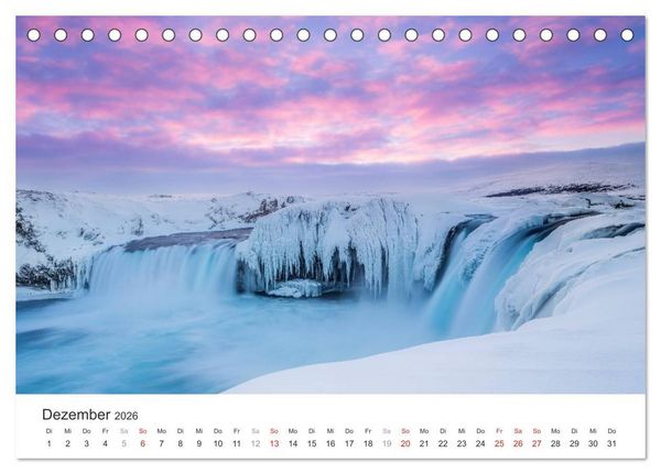 Produktbild: Wasserf&auml;lle Europas (Tischkalender 2026 DIN A5 quer), CALVENDO Monatskalender