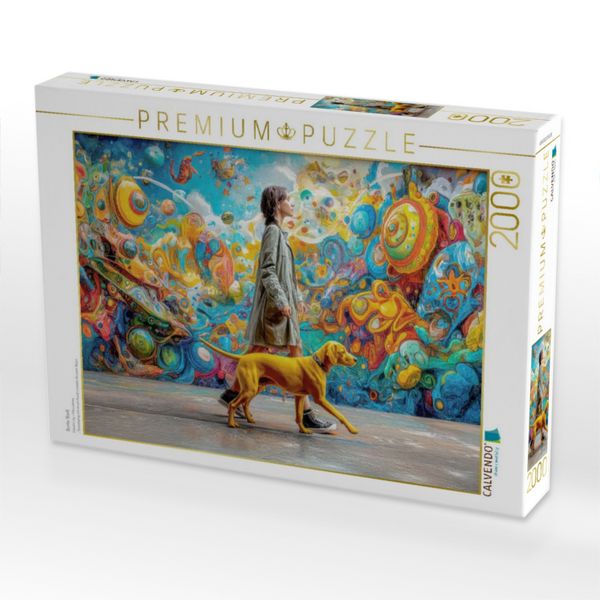 Produktbild: CALVENDO Puzzle Bunte Stadt | 2000 Teile Lege-Gr&ouml;&szlig;e 90x67cm Foto-Puzzle f&uuml;r gl&uuml;ckliche Stunden