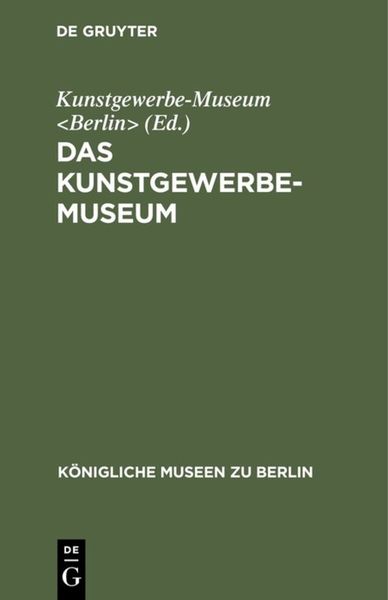 Produktbild: Das Kunstgewerbe-Museum