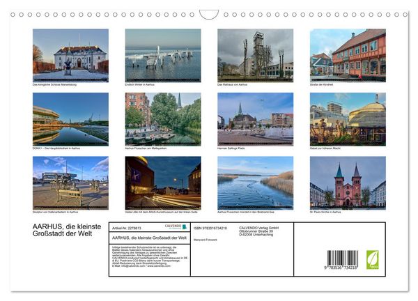 Produktbild: AARHUS, die kleinste Gro&szlig;stadt der Welt (Wandkalender 2026 DIN A3 quer), CALVENDO Monatskalender