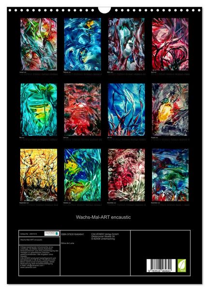 Produktbild: Wachs-Mal-ART encaustic (Wandkalender 2026 DIN A3 hoch), CALVENDO Monatskalender