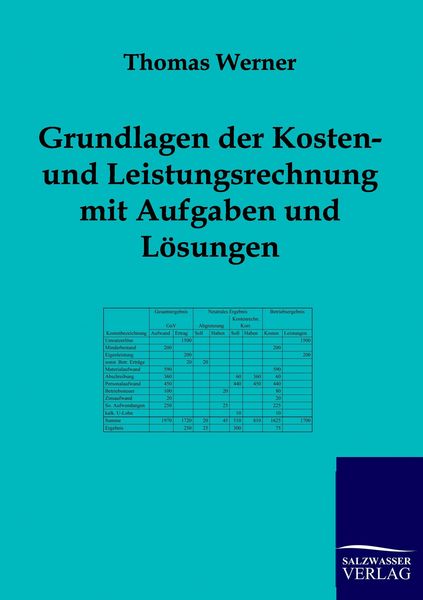 Produktbild: Grundlagen der Kosten- und Leistungsrechnung mit Aufgaben und L&ouml;sungen