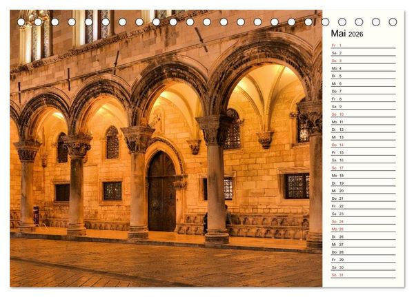 Produktbild: Dubrovnik - Perle der Adria (Tischkalender 2026 DIN A5 quer), CALVENDO Monatskalender