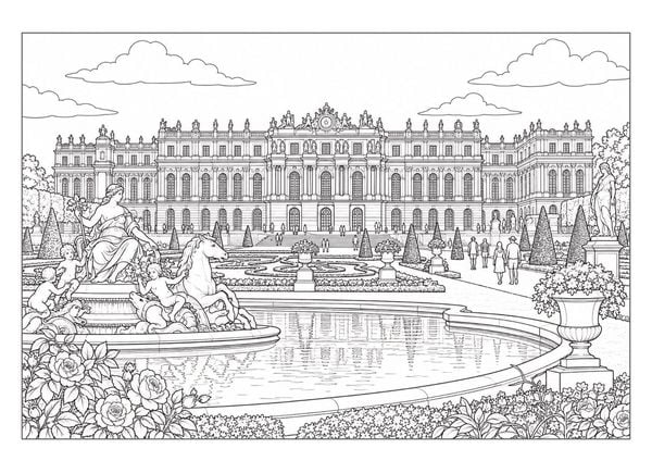 Produktbild: Tr&egrave;s Fran&ccedil;ais &ndash; Frankreich Malbuch f&uuml;r Erwachsene mit 70 sch&ouml;nen Ausmalmotiven