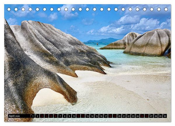 Produktbild: Seychellen Paradies 2026 (Tischkalender 2026 DIN A5 quer), CALVENDO Monatskalender