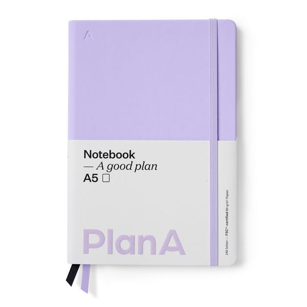 Produktbild: Notizbuch A5 Hardcover Blanko Mauve Purple
