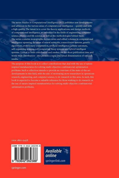 Produktbild: Advances in Multi-Objective Nature Inspired Computing