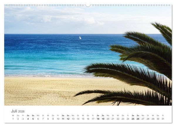 Produktbild: Fuerteventura - die W&uuml;steninsel der Kanaren (hochwertiger Premium Wandkalender 2026 DIN A2 quer), Kunstdruck in Hochglanz