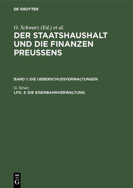 Produktbild: Die Eisenbahnverwaltung