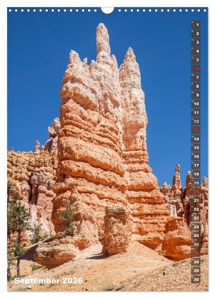 Produktbild: BRYCE CANYON Natur Pur (Wandkalender 2026 DIN A3 hoch), CALVENDO Monatskalender