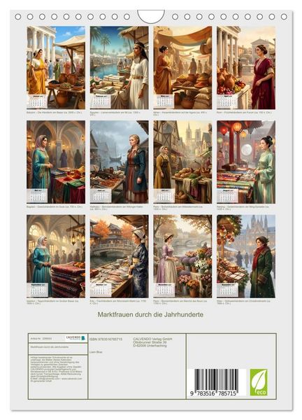 Produktbild: Marktfrauen durch die Jahrhunderte (Wandkalender 2027 DIN A4 hoch), CALVENDO Monatskalender