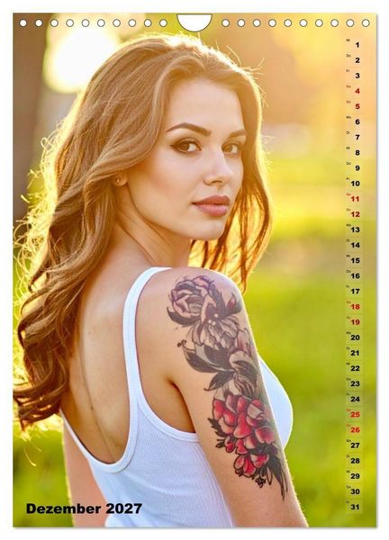 Produktbild: Tattoo Beautys (Wandkalender 2027 DIN A4 hoch), CALVENDO Monatskalender