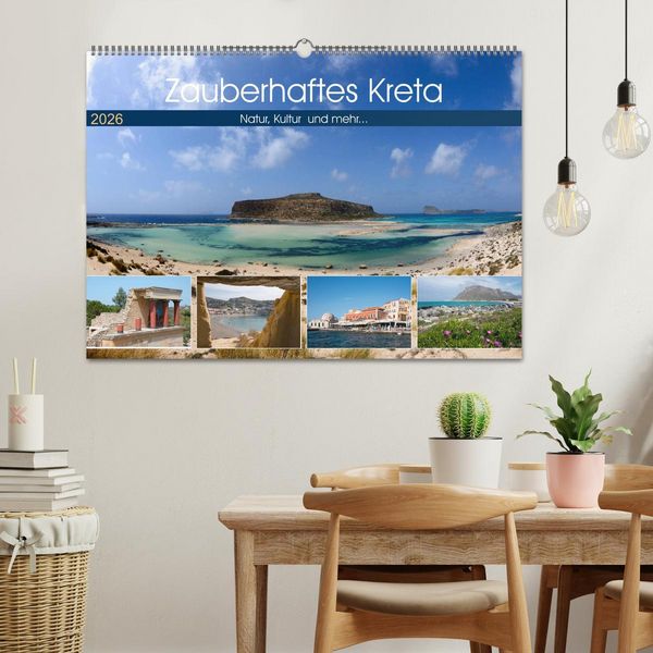 Produktbild: Zauberhaftes Kreta (Wandkalender 2026 DIN A2 quer), CALVENDO Monatskalender