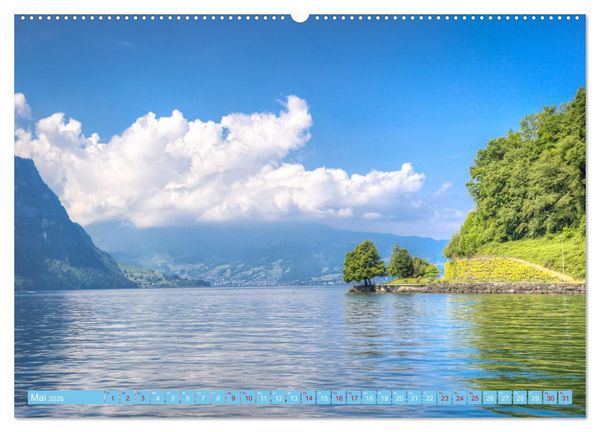 Produktbild: Vierwaldst&auml;ttersee (hochwertiger Premium Wandkalender 2026 DIN A2 quer), Kunstdruck in Hochglanz