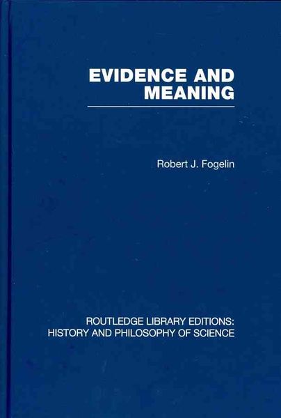Produktbild: Fogelin, R: Evidence and Meaning