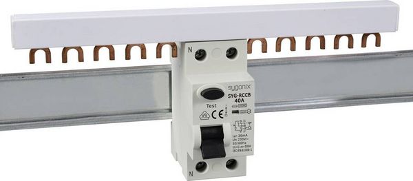 Produktbild: Sygonix SY-6438016 SYG-RCCB 1P+N/A40/10kA/30mA Fehlerstrom-Schutzschalter A 2polig 40 A 0.03 A 230 V/AC