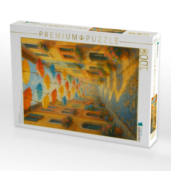 Produktbild: CALVENDO Puzzle T&auml;nze der Schirme | 1000 Teile Lege-Gr&ouml;&szlig;e 64x48cm Foto-Puzzle f&uuml;r gl&uuml;ckliche Stunden