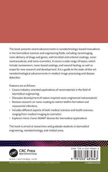 Produktbild: Applications of Nanotechnology in Biomedical Engineering